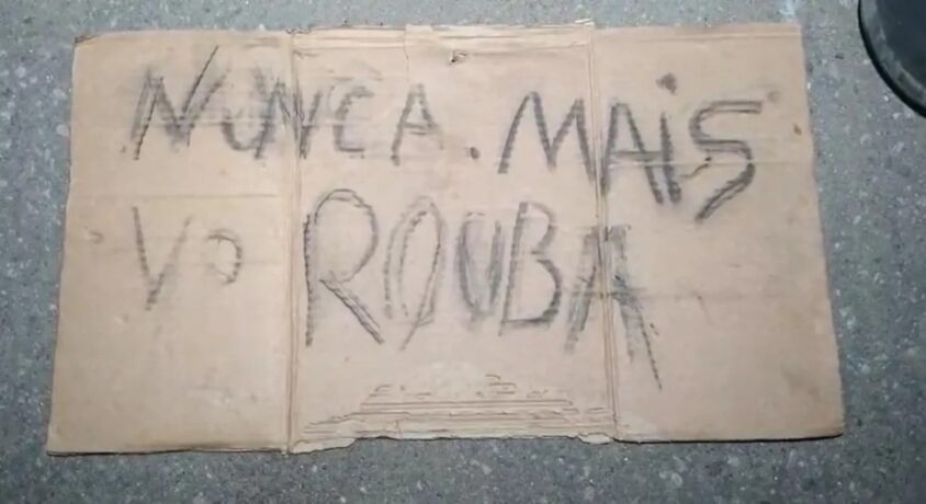 “Nunca mais vou roubar”: PM encontra homem desacordado com mãos amarradas