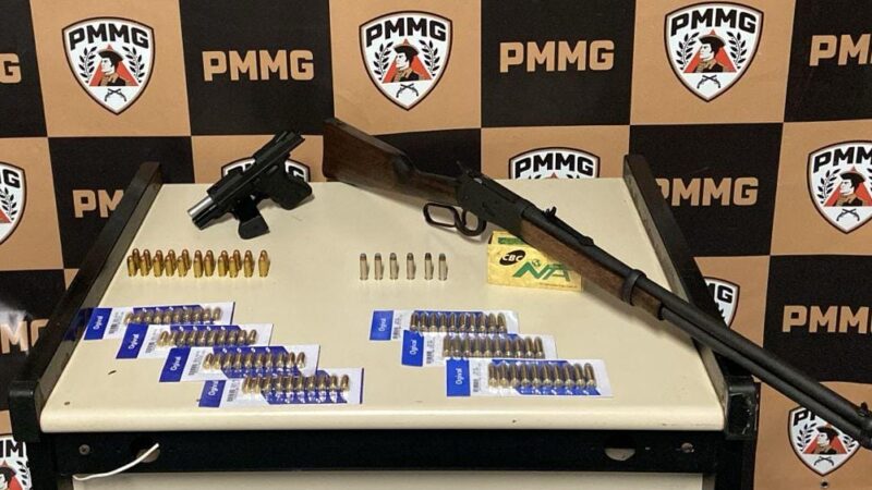 Tático Móvel apreende armas de fogo no bairro Belvedere
