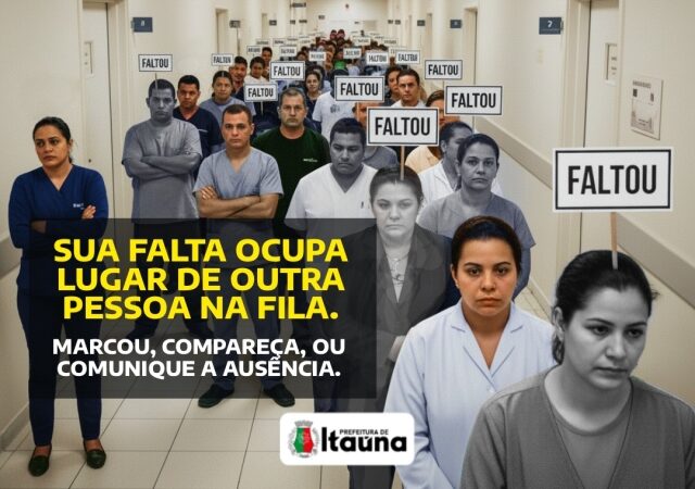Itaúna registrou 5211 faltas de pacientes a exames e consultas entre janeiro e agosto deste ano