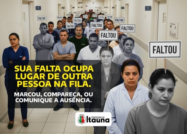 Itaúna registrou 5211 faltas de pacientes a exames e consultas entre janeiro e agosto deste ano