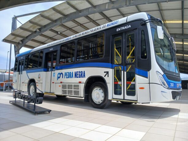 Viação Pedra Negra divulga modelo de ônibus que integrará a frota do transporte coletivo de Itaúna