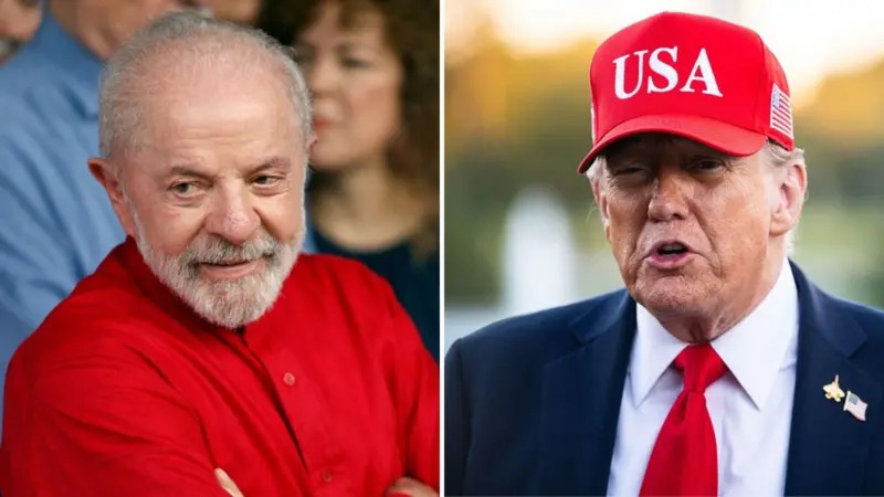 Lula pede fim do tarifaço e Trump diz que dois países vão ‘se dar bem juntos’