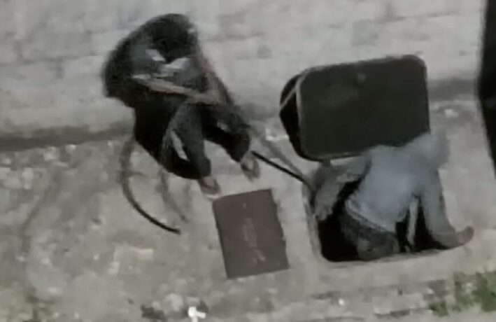 Vídeo flagra mais um furto de cabos nesta madrugada; moradores acionaram a PM que não compareceu