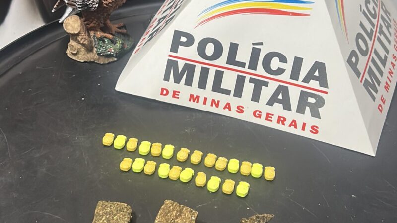 Ecstasy e tabletes de maconha são apreendidos no bairro Santa Edwiges