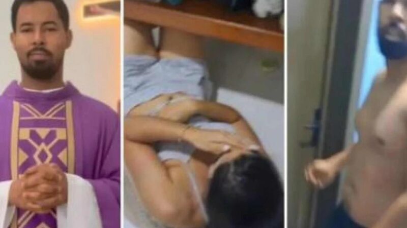 Vídeo: padre é flagrado com noiva de fiel na casa paroquial em Cuiabá