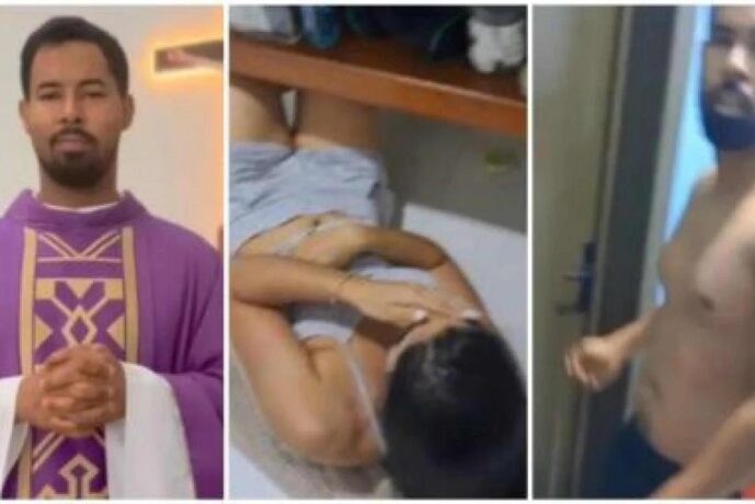 Vídeo: padre é flagrado com noiva de fiel na casa paroquial em Cuiabá