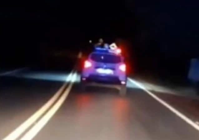 Vídeo: pai entrega carro para filho de 10 anos, que foge de blitz da PM em Minas Gerais