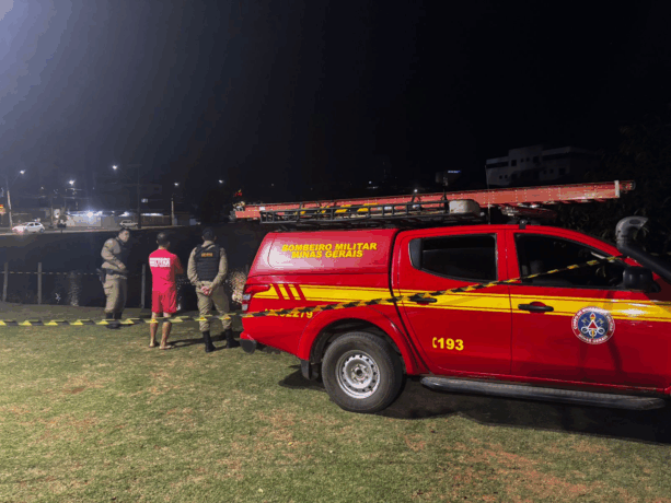 Homem não identificado morre afogado na lagoa em frente à Prefeitura de Itaúna