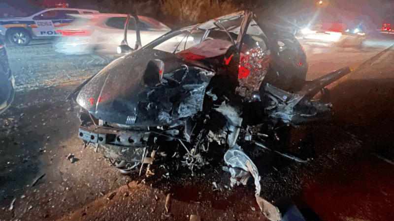 Vídeo: acidente na MG 431, em frente à AABB, provoca morte de um motorista