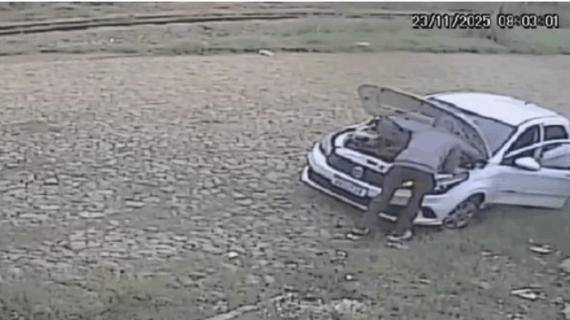 Vídeo: mais um veículo furtado neste domingo em Itaúna, com mesma forma de agir dos bandidos