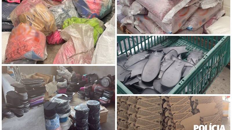 Polícia Civil faz operação contra pirataria em Nova Serrana com 23 mil calçados apreendidos