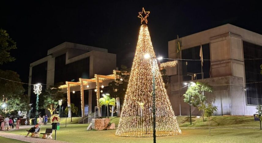 Parque das Capivaras e Centro Administrativo ganham iluminação especial de natal