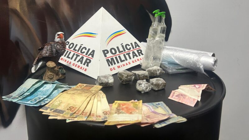 Suspeito de tráfico de drogas é preso no bairro Santa Edwiges, em Itaúna