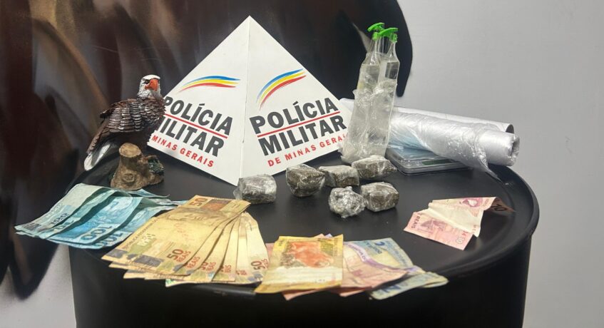 Suspeito de tráfico de drogas é preso no bairro Santa Edwiges, em Itaúna