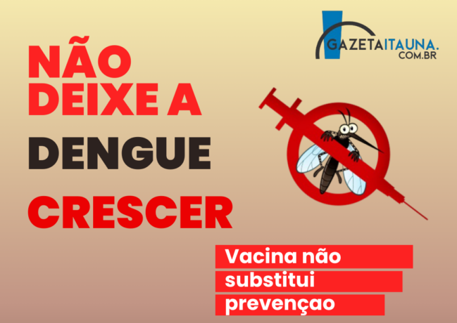 Começa a vacinação contra a dengue para crianças e adolescentes em Itaúna
