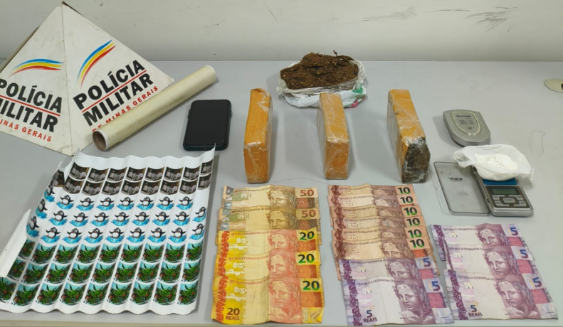 Traficante itaunense é preso entregando três barras de maconha em Carmo de Cajuru