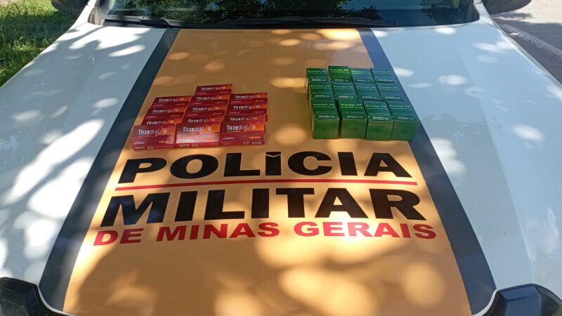Polícia Rodoviária prende quatro pessoas e apreende caixas de Tirzepatida e Viagra