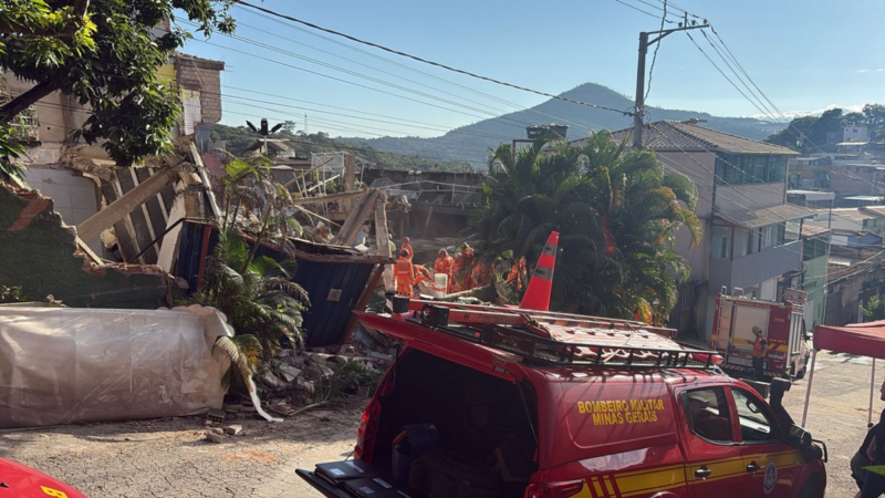 Vídeo: lar de idosos desaba em BH. Uma pessoa morreu e 13 seguem debaixo dos escombros