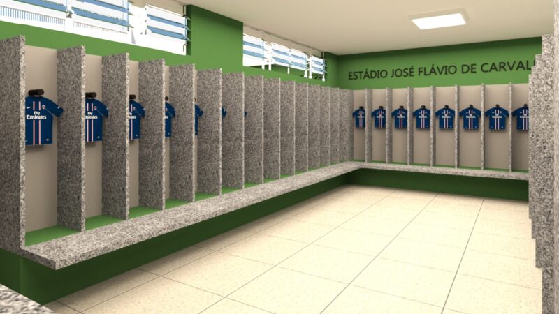 Estádio José Flávio de Carvalho vai passar por reforma no vestiário e banheiro