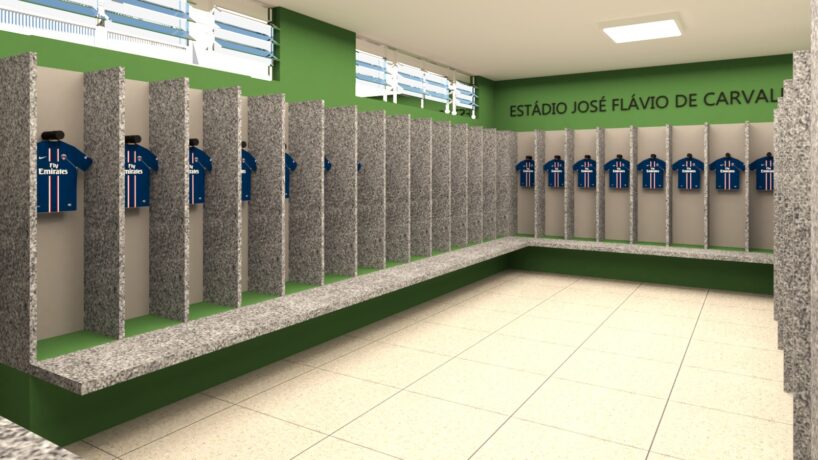 Estádio José Flávio de Carvalho vai passar por reforma no vestiário e banheiro