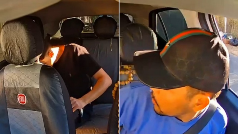 Vídeo: homem é preso após se masturbar em carro de aplicativo em Nova Serrana